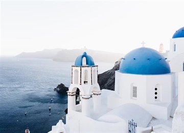 Santorini, Greece: White Villages Above the Aegean Sea