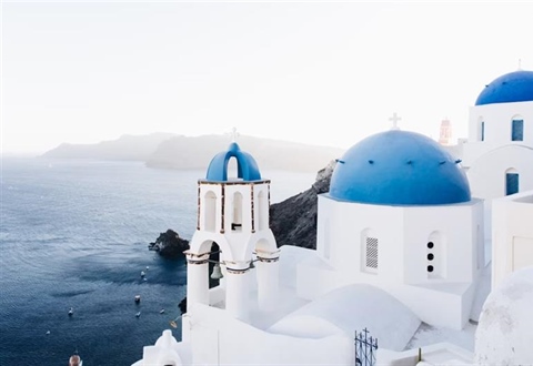 Santorini, Greece: White Villages Above the Aegean Sea